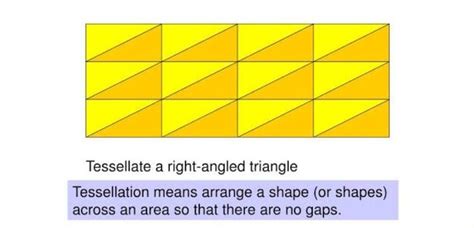 will a square and a right angled triangle tessellate together