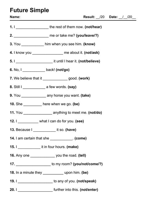 will exercises with answers pdf