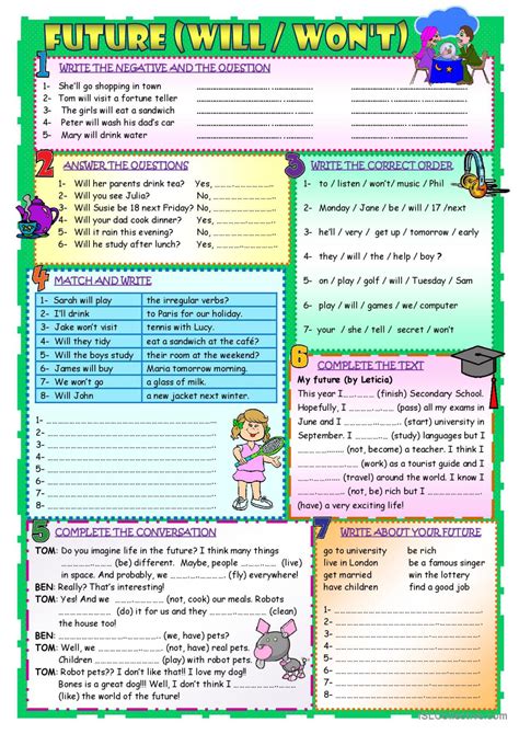 will won t exercises with answers pdf