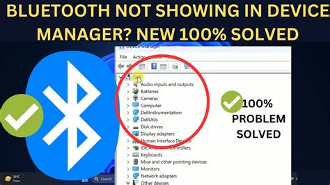 windows 7 bluetooth not showing in device manager