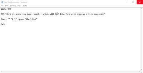 windows batch file comment line
