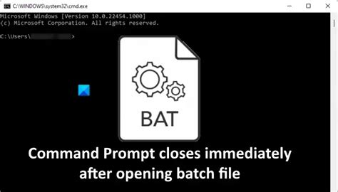 windows batch file keep command prompt open