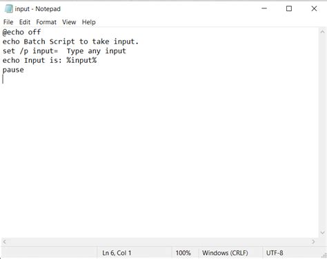 windows batch file prompt for input