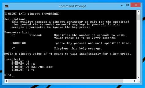 windows batch script pause seconds