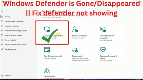 windows defender not showing in system tray