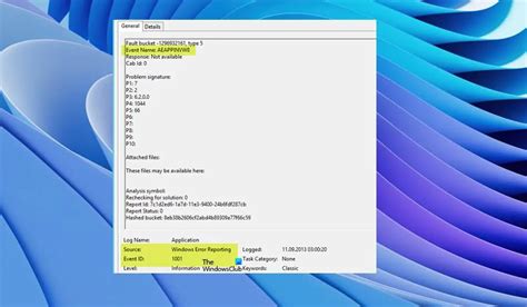 windows error reporting 1001 problem signature