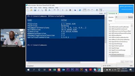 windows powershell ise commands