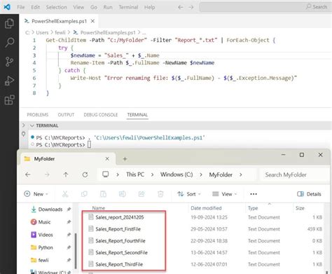 windows powershell rename multiple files add prefix