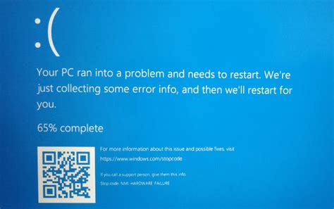 windows stop code nmi hardware failure
