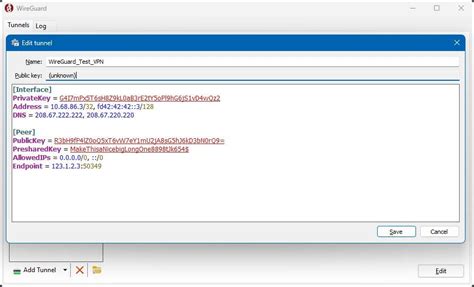 windows wireguard client setup