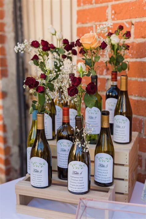 Wine Bottle Seating Chart