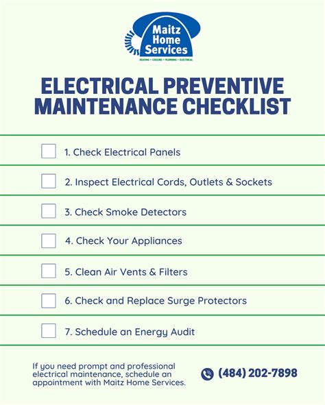 wire panel checklist