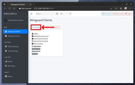 wireguard client config debian