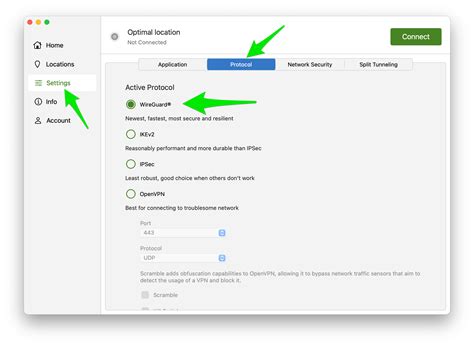 wireguard macos settings