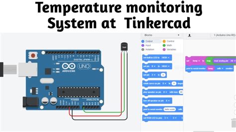wireless temperature monitoring system tinkercad
