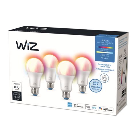 wiz light bulb flashing when turned on
