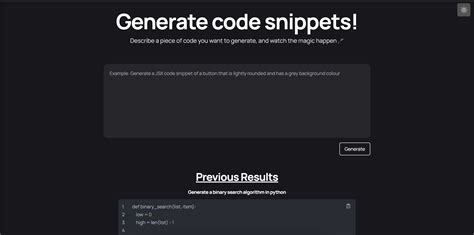 word code snippet generator
