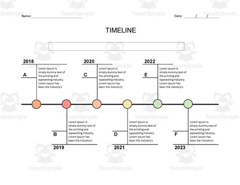word document timeline template