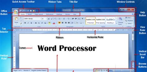 word processor tool example