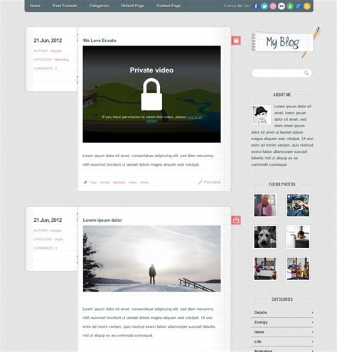 wordpress blog layout examples