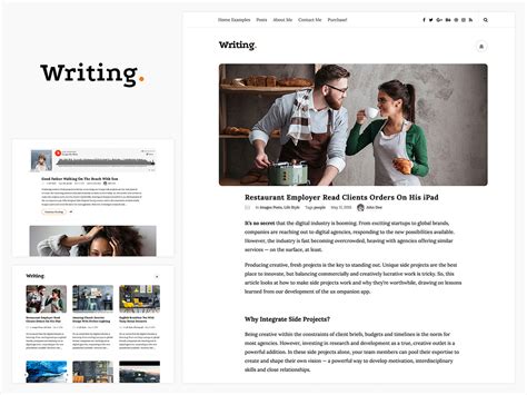 wordpress blog page examples