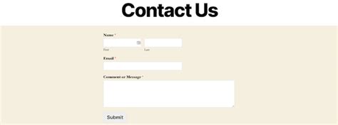 wordpress contact form examples