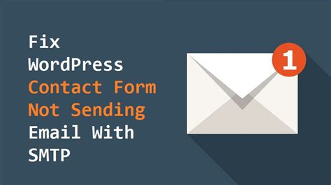 wordpress contact form not sending email