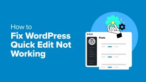 wordpress edit not working
