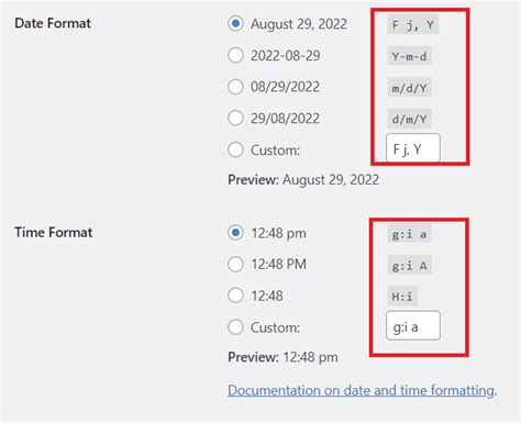 wordpress format post date