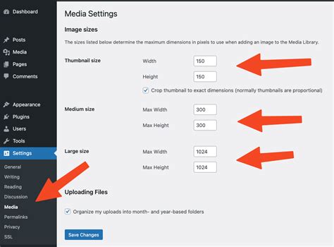 wordpress thumbnail size not working