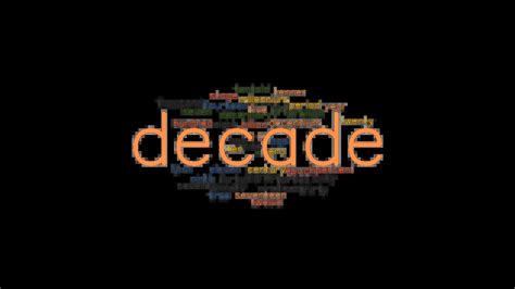 words related to decade