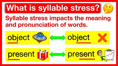 words stressed on the second syllable examples pdf