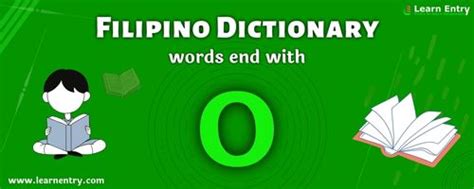 words that ends with o in tagalog