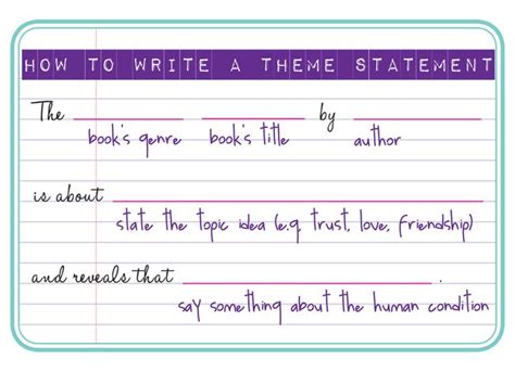 words to start a theme statement