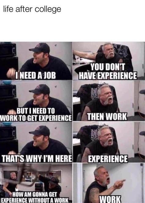 work experience meme
