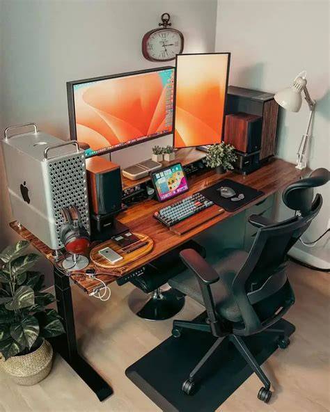 work from home desk setup