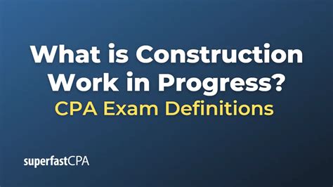 work in progress vs construction in progress