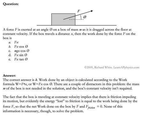 work sample problems physics