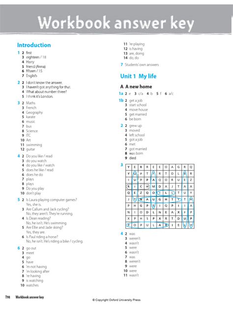 workbook project 3 answer key
