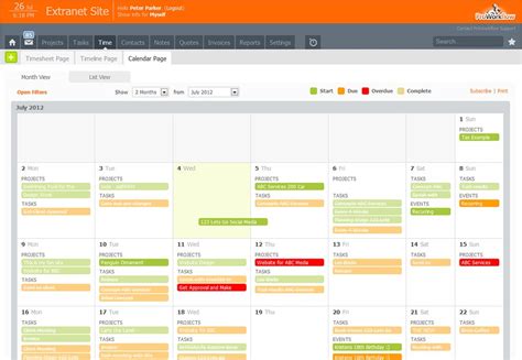 workflow calendar template