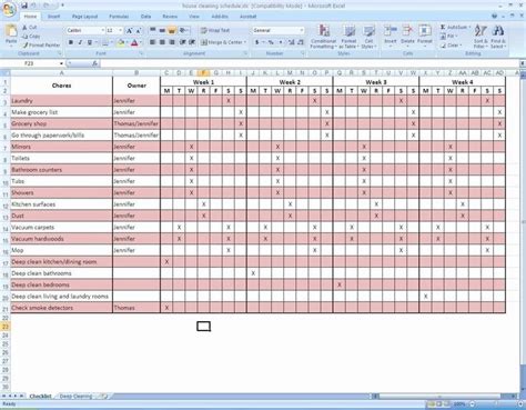 workflow calendar template excel