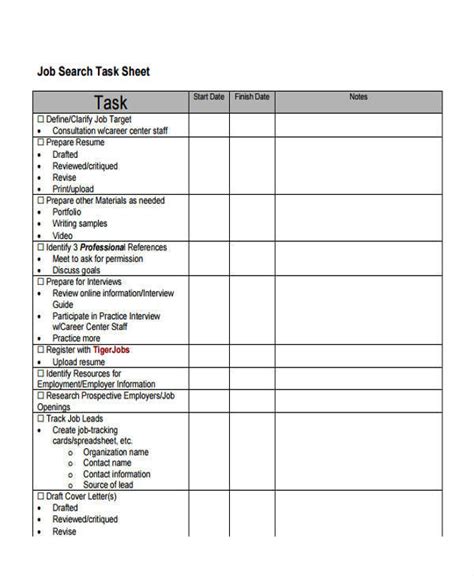 workplace tasks examples