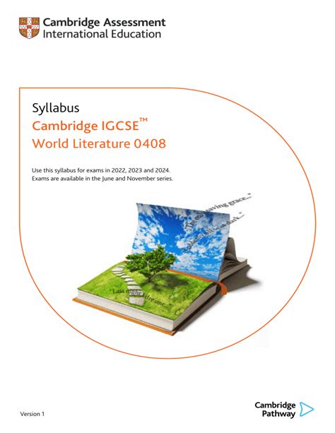 world literature igcse syllabus 2024
