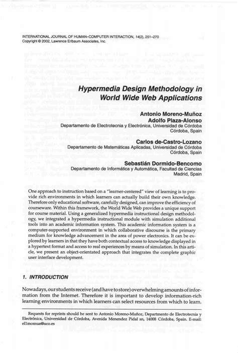 world wide web as hypermedia example