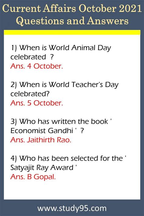 write 10 current affairs questions with answers