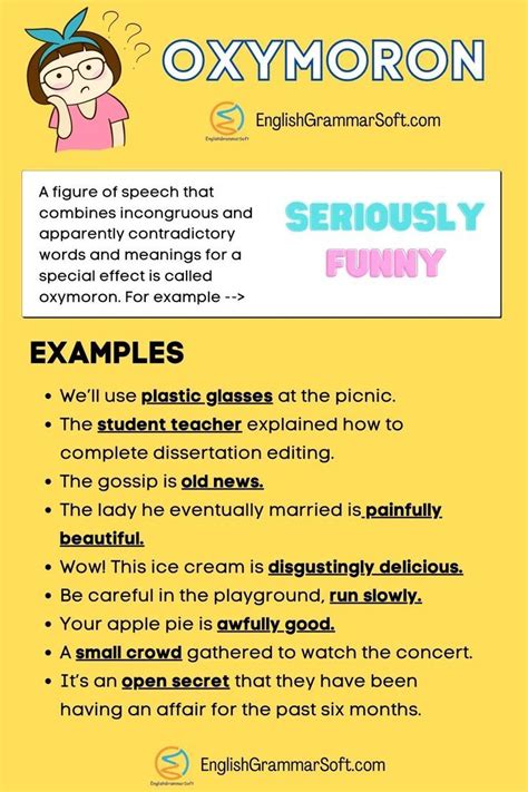 write 10 examples of oxymoron