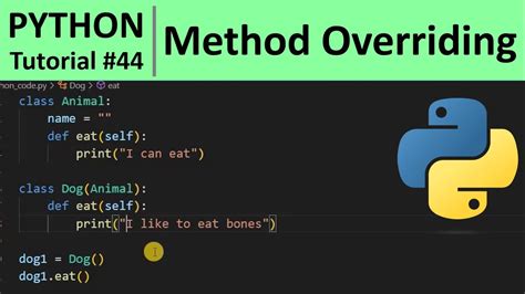 write a python program for method overriding