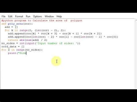 write a python program to create a polygon area calculator using classes and objects