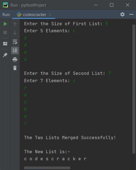 write a python program to merge two lists