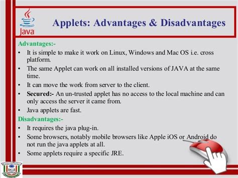 write a short note on applet in java